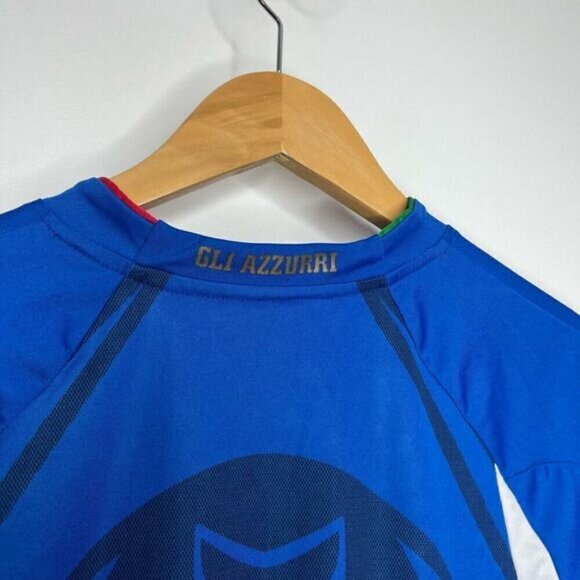 Italia Men’s Medium Puma Soccer Jersey Football Shirt Blue 2010 2011 Azzurri - Picture 5 of 14